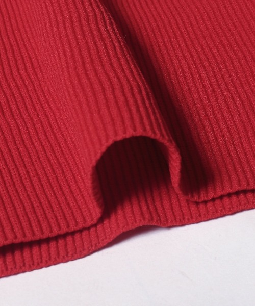 coca（coca）（コカ）の「ポリウーリーニットビスチェ（チューブトップ・レディース・ブラック/レッド・S/M/L）」の5枚目の写真