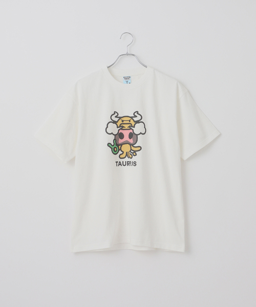 B.C STOCK（ベーセーストック）の「【HIROCK/ハイロック】別注 十二星座Tシャツ（Tシャツ/カットソー・メンズ・オフホワイト/その他23/その他20/その他21/ホワイト×ホワイト/ホワイト/ホワイト系その他/ライトホワイト/White/ブラウン/その他22/その他24・MEDIUM/LARGE/X-LARGE）」の6枚目の写真