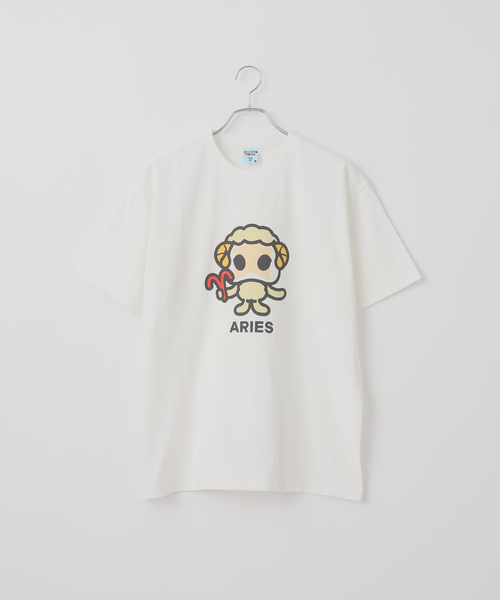 B.C STOCK（ベーセーストック）の「【HIROCK/ハイロック】別注 十二星座Tシャツ（Tシャツ/カットソー・メンズ・オフホワイト/その他23/その他20/その他21/ホワイト×ホワイト/ホワイト/ホワイト系その他/ライトホワイト/White/ブラウン/その他22/その他24・MEDIUM/LARGE/X-LARGE）」の2枚目の写真