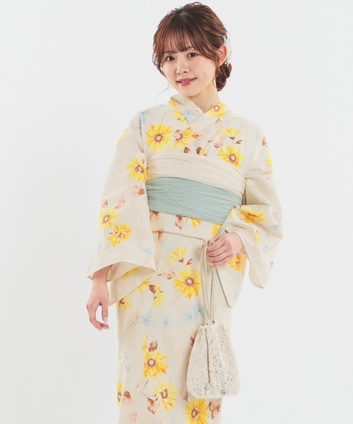 Honeys（ハニーズ）の「浴衣巾着（和装小物・レディース・ブラック系その他/アイボリー系/ピンク系その他/アイボリー・FREE）」の5枚目の写真