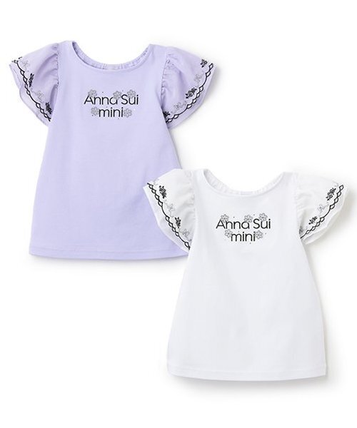 セール】袖スカラ刺しゅうTシャツ（Tシャツ/カットソー）｜ANNA