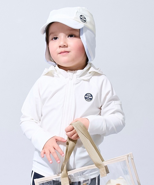 petit main(プティマイン)の「【SWIM】BOYSラッシュガード(ラッシュガード・キッズ・ライトグリーン/カラフル/チャコール/オフホワイト・120cm/110cm/90cm/100cm/80cm/130cm)」の9枚目の写真