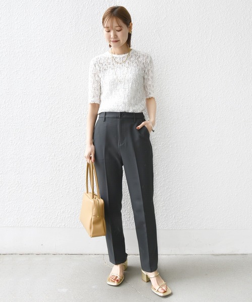 SHIPS.me（シップスミー）の「【ZOZO限定】SHIPS.me:バック スリット カプリ パンツ（その他パンツ・レディース・オフホワイト/チャコールグレー/ライトブルー/ベージュ・S-Short/S-Regular/M-Short/M-Regular/L-Short/L-Regular/XL-Short/XL-Regular/XXL-Short/XXL-Regular）」の11枚目の写真