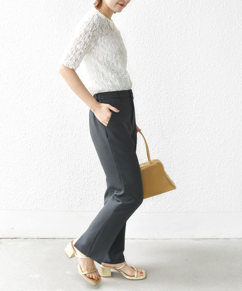 SHIPS.me（シップスミー）の「【ZOZO限定】SHIPS.me:バック スリット カプリ パンツ（その他パンツ・レディース・オフホワイト/チャコールグレー/ライトブルー/ベージュ・S-Short/S-Regular/M-Short/M-Regular/L-Short/L-Regular/XL-Short/XL-Regular/XXL-Short/XXL-Regular）」の15枚目の写真