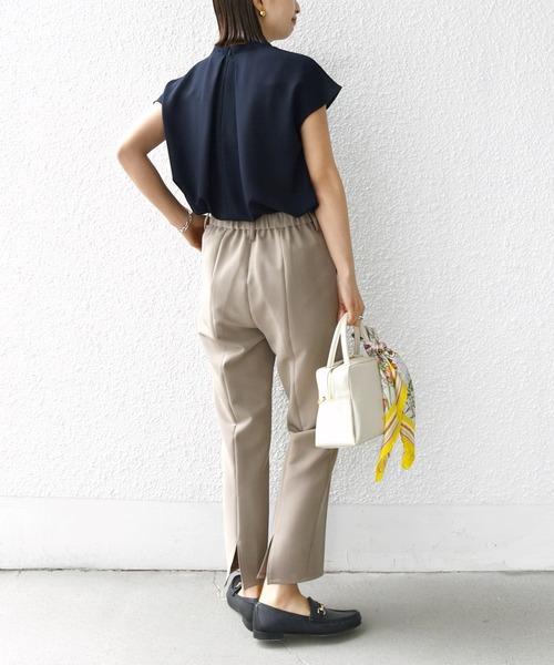 SHIPS.me（シップスミー）の「【ZOZO限定】SHIPS.me:バック スリット カプリ パンツ（その他パンツ・レディース・オフホワイト/チャコールグレー/ライトブルー/ベージュ・S-Short/S-Regular/M-Short/M-Regular/L-Short/L-Regular/XL-Short/XL-Regular/XXL-Short/XXL-Regular）」の22枚目の写真