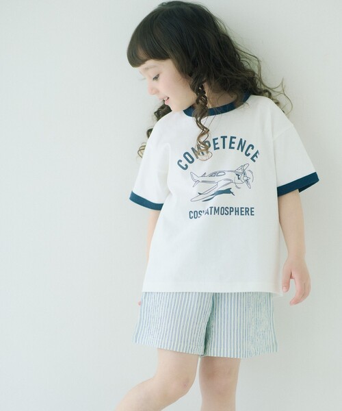 新品　タグ付き　海洋生物プリント Tシャツ 120cm ネイビー 麦わらの一味｜キッズTシャツ｜キッズ｜グラニフ(graniph)公式