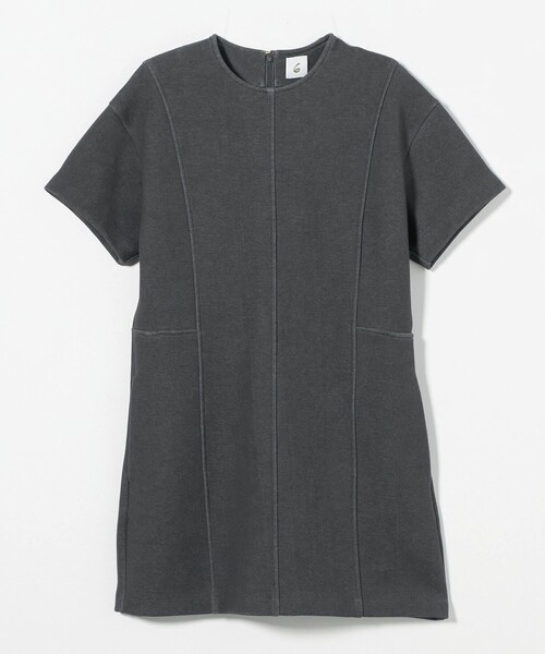 セール】＜6(ROKU)＞コットンポリエステル チュニック（Tシャツ