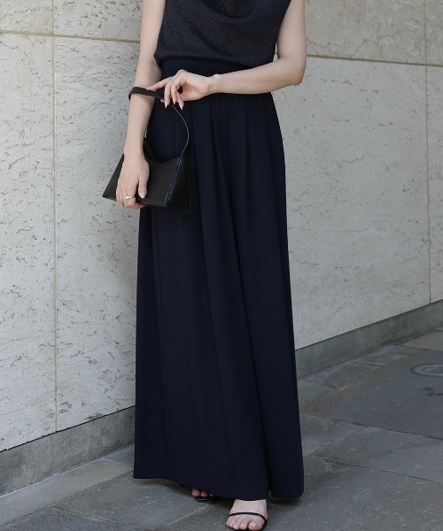 セール】ダブルサテンタックワイドパンツ（その他パンツ