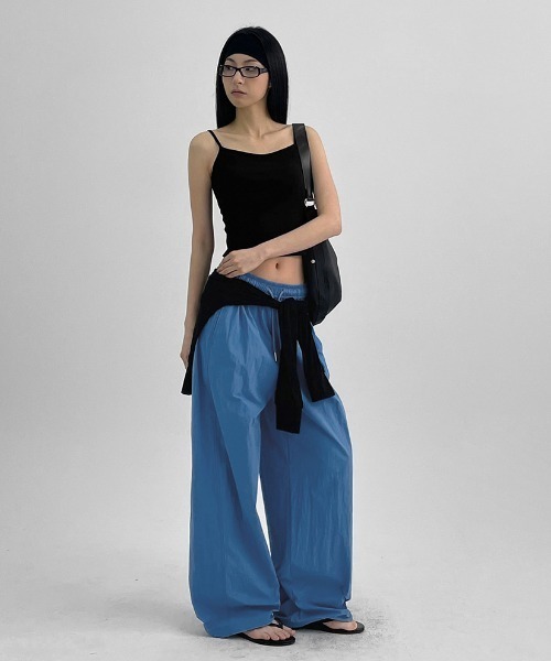 BLACKUP（ブラックアップ）の「[MADE] クールスト切替ワイド2WAYバンディングパンツ（その他パンツ・レディース・ブラック/ブルー/チャコール・FREE）」の9枚目の写真