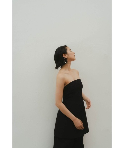 【Knuth Marf】 lace up bare tunic/black Knuth Marf｜クヌースマーフ（レディース）のその他トップス（ブラック