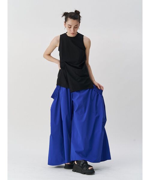 UN3D.（アンスリード）の「DRAPE COCOON TOP / ドレープコクーントップ（Tシャツ/カットソー・レディース・カーキ/ブラック/ホワイト・36/38）」の18枚目の写真