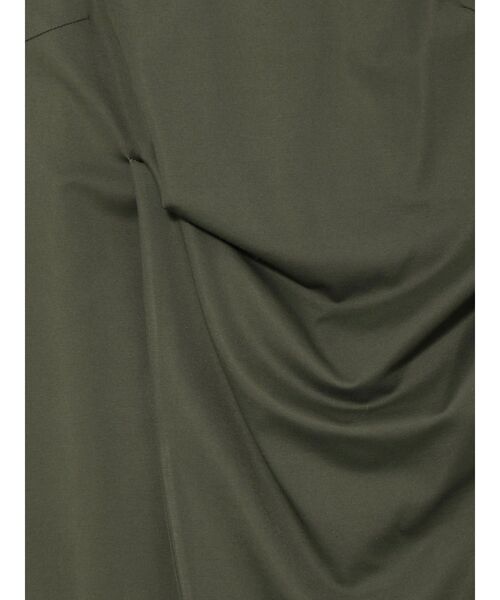 UN3D.（アンスリード）の「DRAPE COCOON TOP / ドレープコクーントップ（Tシャツ/カットソー・レディース・カーキ/ブラック/ホワイト・36/38）」の4枚目の写真