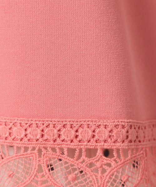 ITS'DEMO(イッツデモ)の「【吸水速乾/手洗い可/洗濯後しわになりにくい】カットミラノレーストップス(Tシャツ/カットソー・レディース・ブラック/ベビーピンク/サックスブルー/オフホワイト・00)」の20枚目の写真