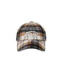 【emis】エミス キャップ MULTICOLOR CHECK BALL CAP EMIS] MULTI COLOR CHECK BALL キャップ☆新作・24AW☆韓国