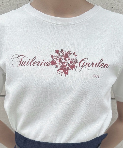 an another angelus（アンアナザーアンジェラス）の「【パリジェンヌ】ブーケロゴプリントＴ　夏服（Tシャツ/カットソー・レディース・ホワイト×レッド/ホワイト×ブラック・1/2）」の9枚目の写真