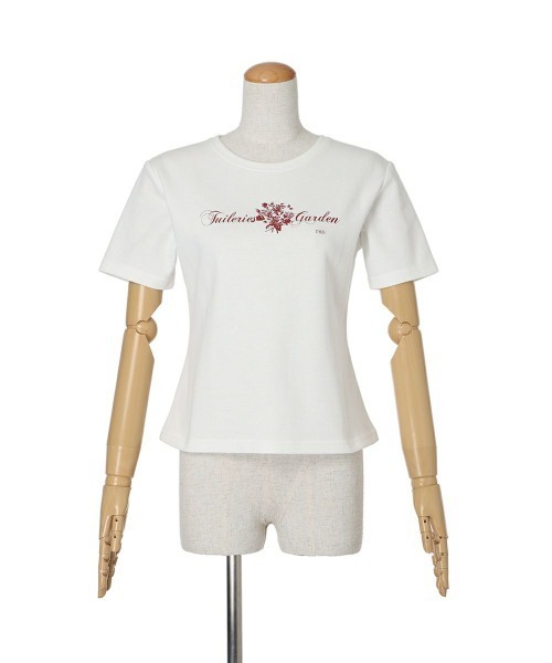 an another angelus（アンアナザーアンジェラス）の「【パリジェンヌ】ブーケロゴプリントＴ　夏服（Tシャツ/カットソー・レディース・ホワイト×レッド/ホワイト×ブラック・1/2）」の16枚目の写真