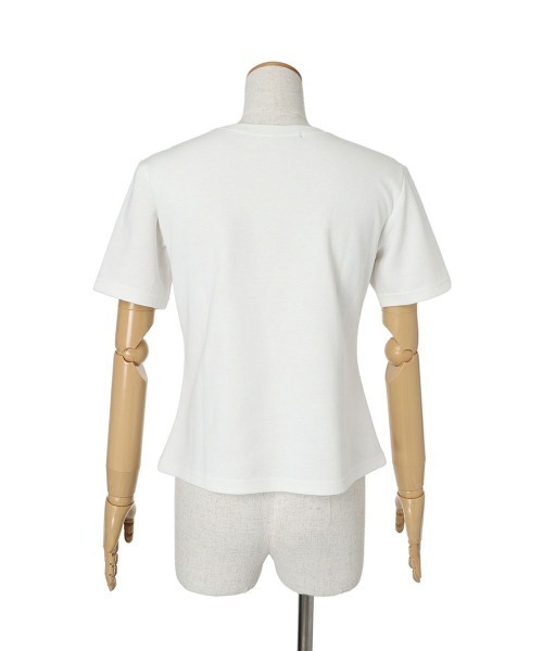 an another angelus（アンアナザーアンジェラス）の「【パリジェンヌ】ブーケロゴプリントＴ　夏服（Tシャツ/カットソー・レディース・ホワイト×レッド/ホワイト×ブラック・1/2）」の18枚目の写真