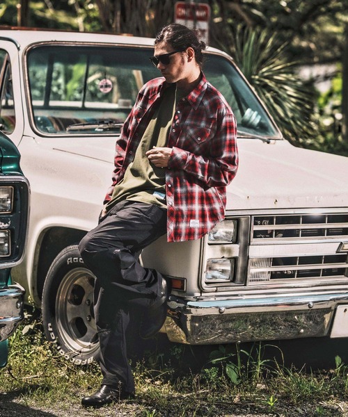 WONDER WALL MOTEL(ワンダーウォールモーテル)の「ms6137- WESTERN CHECK SHIRT ウエスタンチェックシャツ(シャツ/ブラウス・メンズ・グリーン/ブルー/レッド・S/M/L/XL)」の11枚目の写真