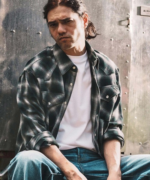 WONDER WALL MOTEL(ワンダーウォールモーテル)の「ms6137- WESTERN CHECK SHIRT ウエスタンチェックシャツ(シャツ/ブラウス・メンズ・グリーン/ブルー/レッド・S/M/L/XL)」の8枚目の写真