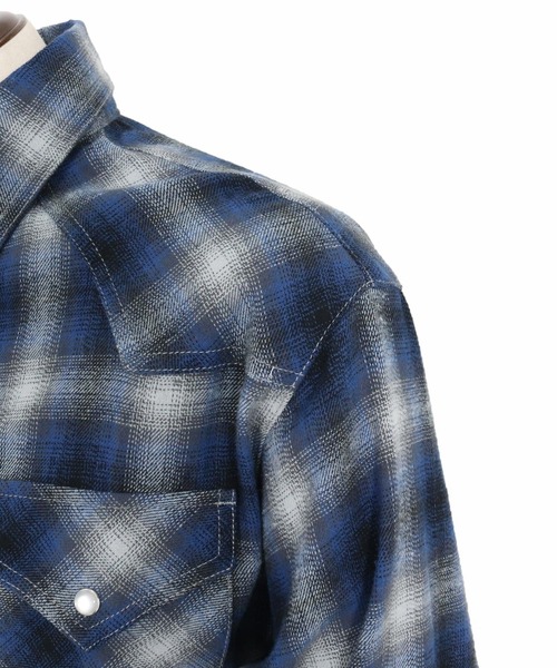 WONDER WALL MOTEL(ワンダーウォールモーテル)の「ms6137- WESTERN CHECK SHIRT ウエスタンチェックシャツ(シャツ/ブラウス・メンズ・グリーン/ブルー/レッド・S/M/L/XL)」の20枚目の写真