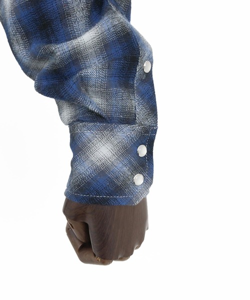 WONDER WALL MOTEL(ワンダーウォールモーテル)の「ms6137- WESTERN CHECK SHIRT ウエスタンチェックシャツ(シャツ/ブラウス・メンズ・グリーン/ブルー/レッド・S/M/L/XL)」の21枚目の写真