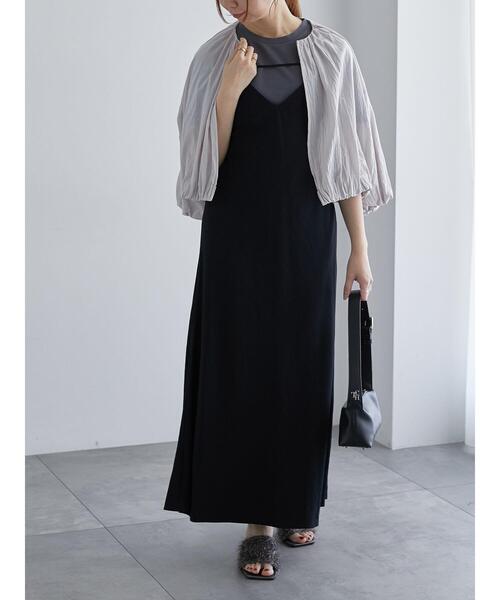 Te chichi（テチチ）の「前後2WAYフィブリルキャミワンピース《2025summer catalog item》（ワンピース・レディース・ブラウン/ブラック・F）」の6枚目の写真