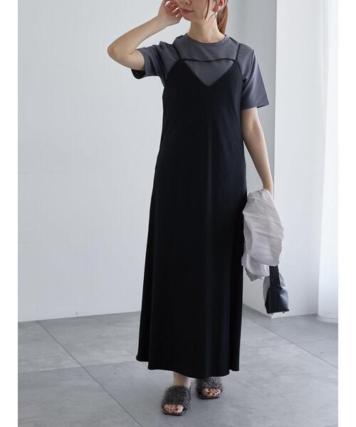 Te chichi（テチチ）の「前後2WAYフィブリルキャミワンピース《2025summer catalog item》（ワンピース・レディース・ブラウン/ブラック・F）」の8枚目の写真