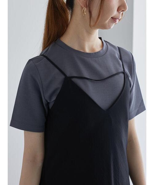 Te chichi（テチチ）の「前後2WAYフィブリルキャミワンピース《2025summer catalog item》（ワンピース・レディース・ブラウン/ブラック・F）」の12枚目の写真