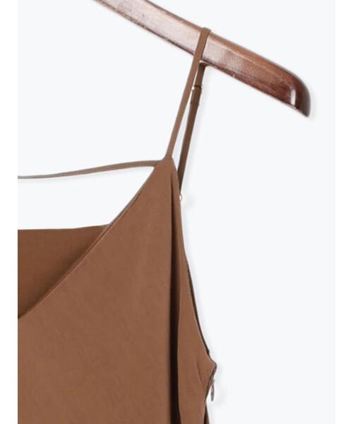 Te chichi（テチチ）の「前後2WAYフィブリルキャミワンピース《2025summer catalog item》（ワンピース・レディース・ブラウン/ブラック・F）」の19枚目の写真