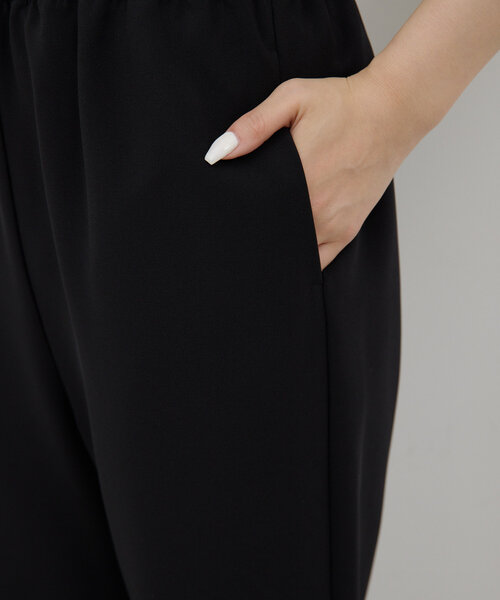 GALLARDAGALANTE（ガリャルダガランテ）の「【好評につき2サイズ登場！】【美脚パンツの新型】ワイドドロストフレアパンツ（その他パンツ・レディース・ブラック/ブラウン・0/1）」の14枚目の写真