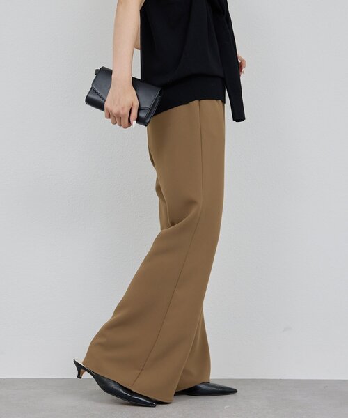 GALLARDAGALANTE（ガリャルダガランテ）の「【好評につき2サイズ登場！】【美脚パンツの新型】ワイドドロストフレアパンツ（その他パンツ・レディース・ブラック/ブラウン・0/1）」の19枚目の写真
