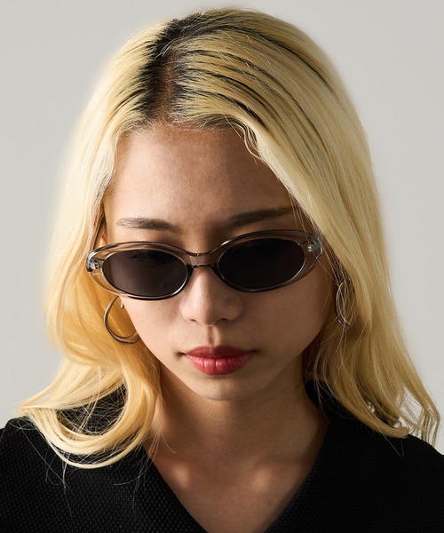 セール】【MAGASIN DE MODE Onjna】オーバルサングラス フラットレンズ