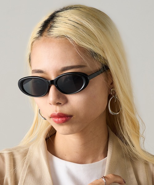 セール】【MAGASIN DE MODE Onjna】オーバルサングラス フラット