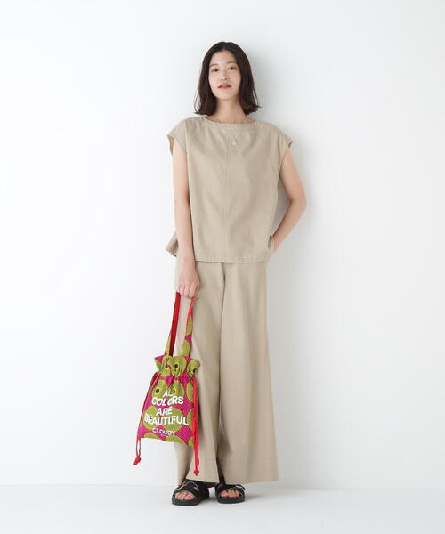 human woman（ヒューマンウーマン）の「◆【4サイズ展開】ライトオンスデニムツイストバギーパンツ（デニムパンツ・レディース・ベージュ/ブラック/ブルー・LARGE/MEDIUM/SMALL/X-SMALL）」の11枚目の写真