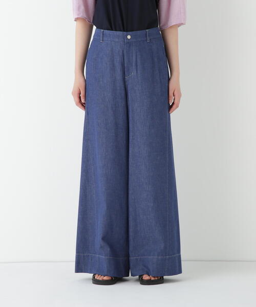 human woman（ヒューマンウーマン）の「◆【4サイズ展開】ライトオンスデニムツイストバギーパンツ（デニムパンツ・レディース・ベージュ/ブラック/ブルー・LARGE/MEDIUM/SMALL/X-SMALL）」の20枚目の写真