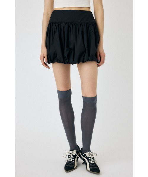 MOUSSY(マウジー)の「BALLOON ミニスカート(スカート・レディース・ブラック/オフホワイト・1/2)」の3枚目の写真