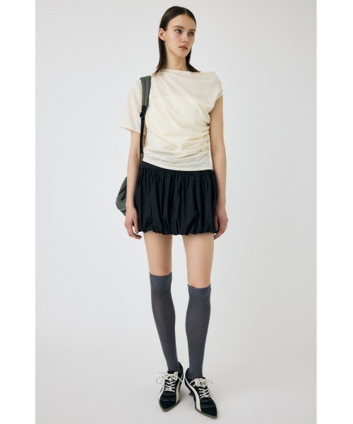 MOUSSY(マウジー)の「BALLOON ミニスカート(スカート・レディース・ブラック/オフホワイト・1/2)」の5枚目の写真