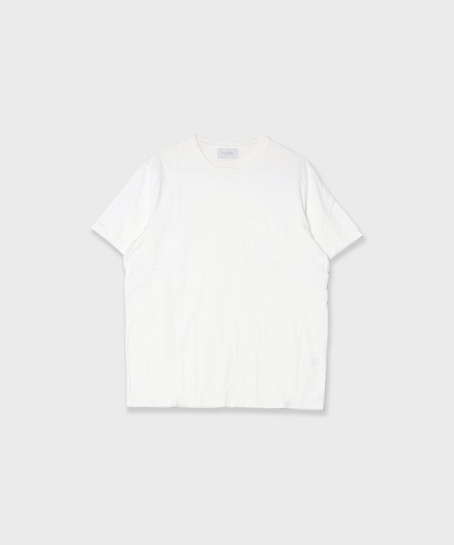 FLISTFIA(フリストフィア)の「FLISTFIA/フリストフィア Pocekt T-Shirts With BOX Tシャツ 夏服(Tシャツ/カットソー・メンズ・ホワイト/グリーン・3)」の1枚目の写真
