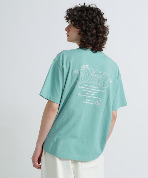 AVIREX(アヴィレックス)の「《直営店限定》GRAFFITI EMB T-SHIRT/グラフィティー刺繍Tシャツ(Tシャツ/カットソー・レディース・ミント/ホワイト/ブラック・F)」の20枚目の写真