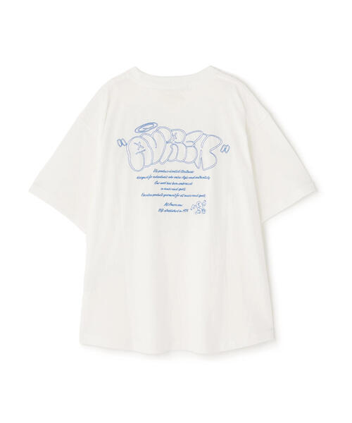 AVIREX(アヴィレックス)の「《直営店限定》GRAFFITI EMB T-SHIRT/グラフィティー刺繍Tシャツ(Tシャツ/カットソー・レディース・ミント/ホワイト/ブラック・F)」の2枚目の写真