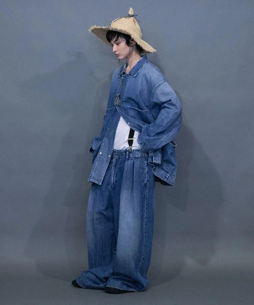 my beautiful landlet（マイビューティフルランドレット）の「【my beautiful landlet】 RAFFIA × PAPER HAT（ハット・メンズ・ナチュラル/ブラック/マルチ・FREE）」の11枚目の写真