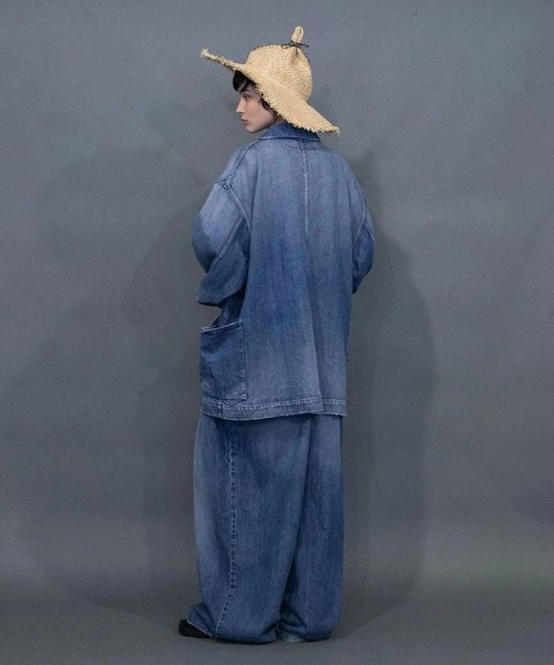 my beautiful landlet（マイビューティフルランドレット）の「【my beautiful landlet】 RAFFIA × PAPER HAT（ハット・メンズ・ナチュラル/ブラック/マルチ・FREE）」の10枚目の写真
