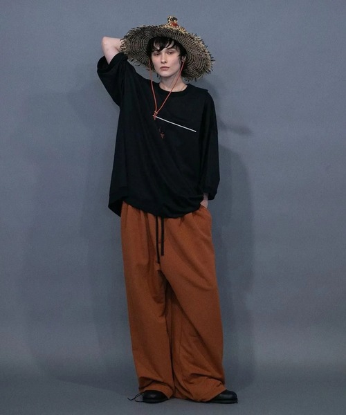 my beautiful landlet（マイビューティフルランドレット）の「【my beautiful landlet】 RAFFIA × PAPER HAT（ハット・メンズ・ナチュラル/ブラック/マルチ・FREE）」の8枚目の写真