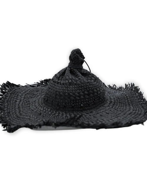 my beautiful landlet（マイビューティフルランドレット）の「【my beautiful landlet】 RAFFIA × PAPER HAT（ハット・メンズ・ナチュラル/ブラック/マルチ・FREE）」の5枚目の写真