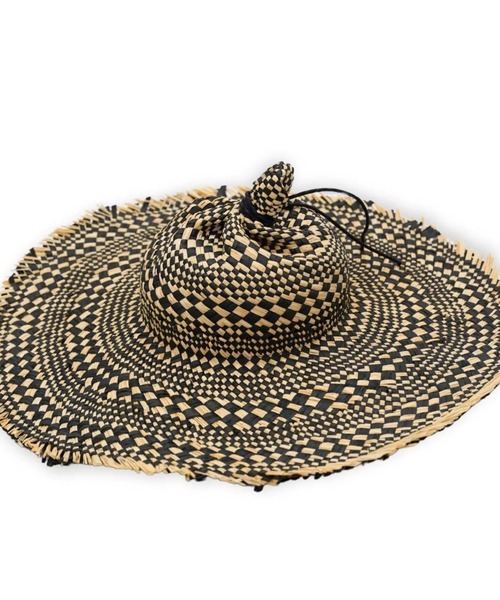 my beautiful landlet（マイビューティフルランドレット）の「【my beautiful landlet】 RAFFIA × PAPER HAT（ハット・メンズ・ナチュラル/ブラック/マルチ・FREE）」の18枚目の写真