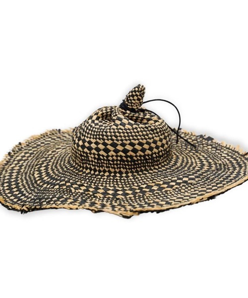 my beautiful landlet（マイビューティフルランドレット）の「【my beautiful landlet】 RAFFIA × PAPER HAT（ハット・メンズ・ナチュラル/ブラック/マルチ・FREE）」の17枚目の写真