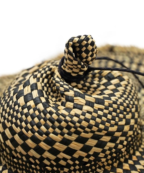 my beautiful landlet（マイビューティフルランドレット）の「【my beautiful landlet】 RAFFIA × PAPER HAT（ハット・メンズ・ナチュラル/ブラック/マルチ・FREE）」の15枚目の写真