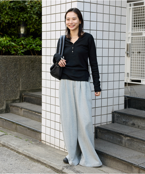 セール】ウォッシャブル WPEヘンリープルオーバー（ニット/セーター