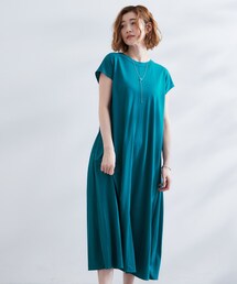 【冷感・UV】モクロディフレンチスリーブワンピース