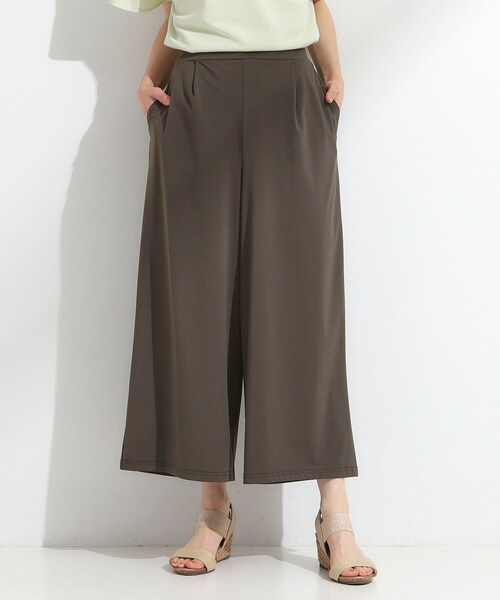 SHOO・LA・RUE（シューラルー）の「【S-LL/軽量】さらさらストレッチ ガウチョパンツ（その他パンツ・レディース・ブラック/ブラウン系その他/ブルーグリーン・01/02/03/04）」の8枚目の写真